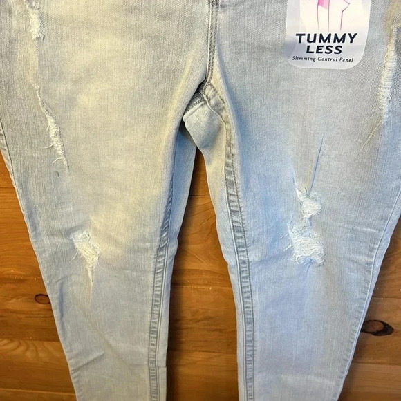 Seven womens jeans Tummy less slimming control panel 10 high-rise skinny distres - Picture 8 of 11